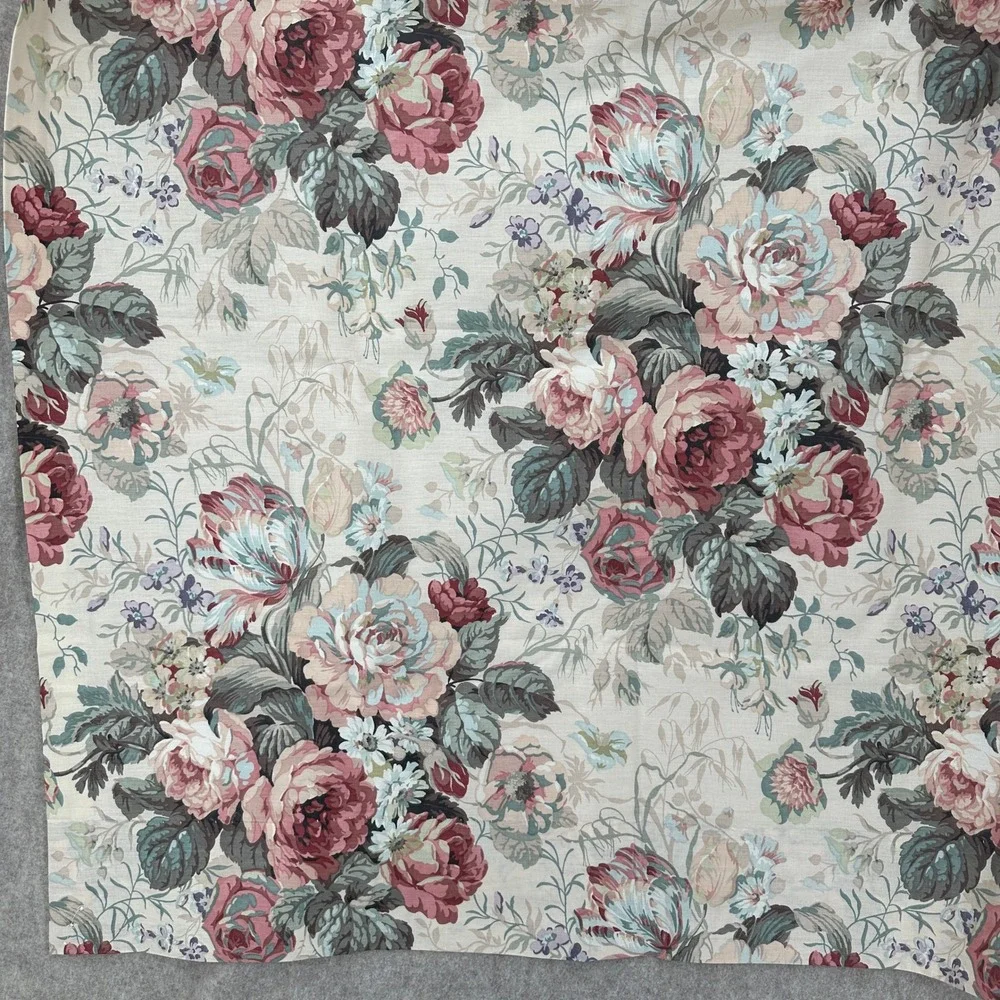 VTG NWT JCPenney Elizabeth Gray Ashford‎ Floral Drapes 80x84 Pink Green
